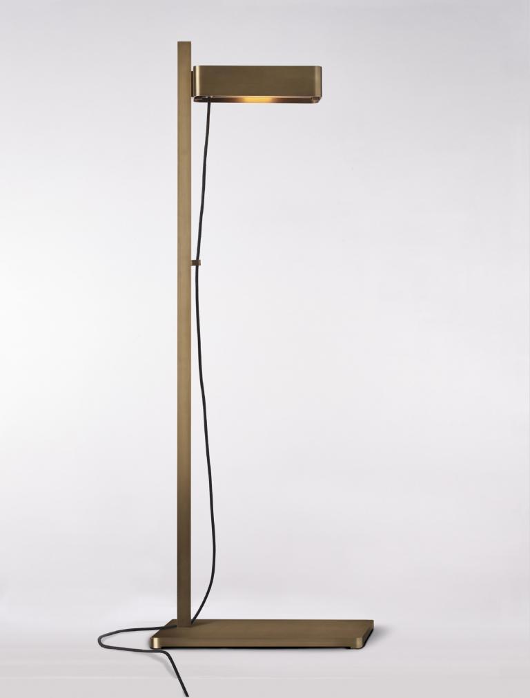 N015 - Butterfield Floor Distressed Brass Arton Collection Tekna Lighting