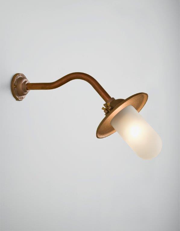 N081 - Butterfly45° Copper Frosted Glass Nautic Collection Tekna Lighting