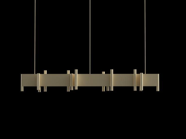 N144 - Aldwych 2M Sateen Brass Arton Collection Tekna Lighting